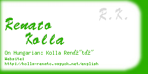 renato kolla business card